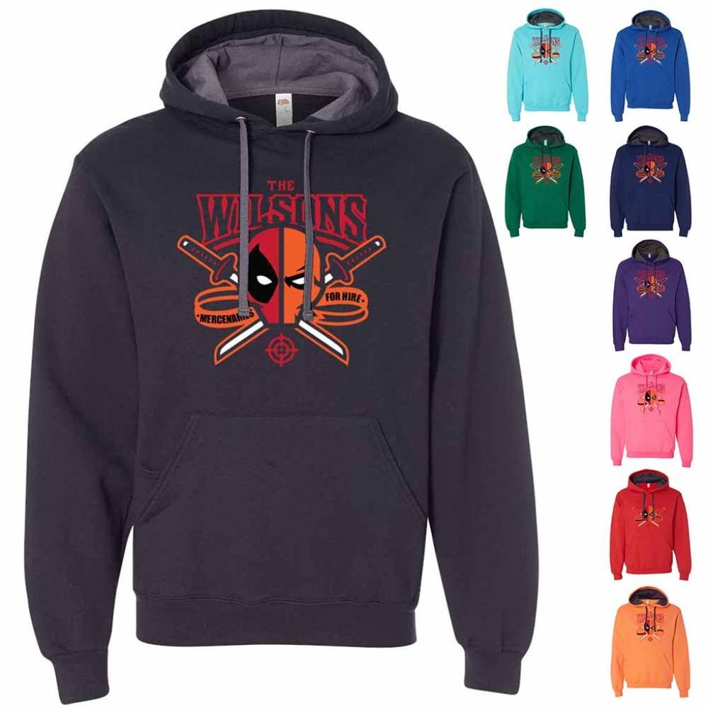 Marvel Deadpool The Wilsons Mercenaries Hoodies